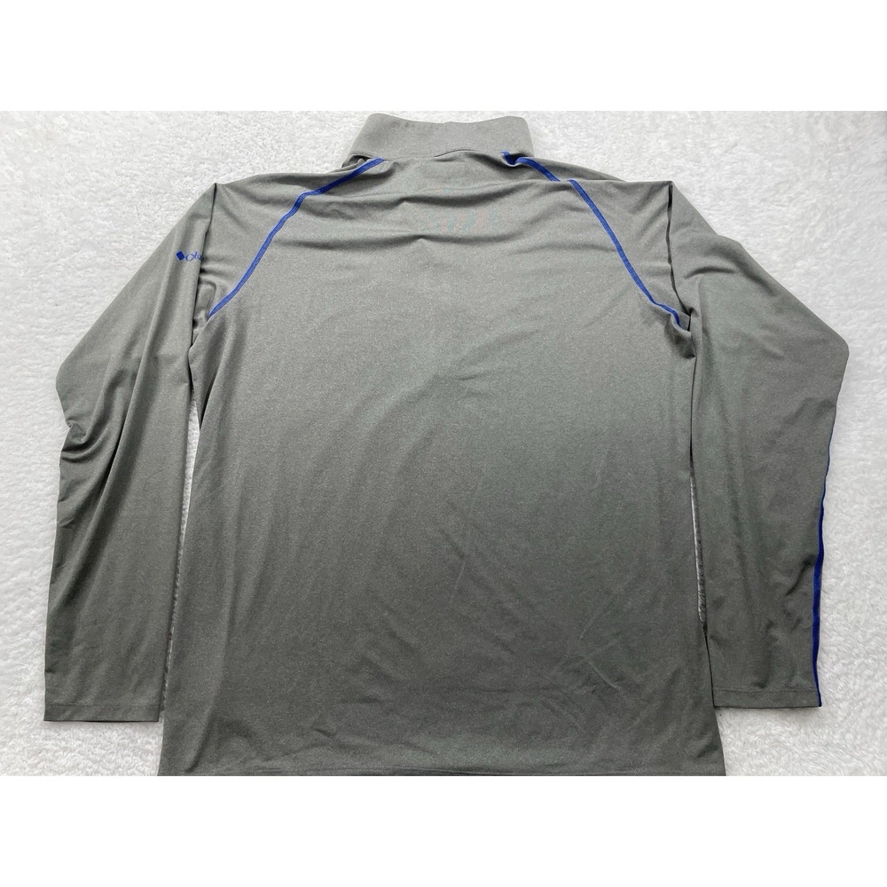 Columbia Golf Kansas Jayhawks 1/4 Zip Pullover Gray Men's Large College - Picture 8 of 8